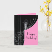 カーテンのファッションプレートの~カード カード (黄色い花)