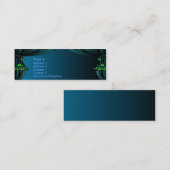 カーテンのプロフィールカード スキニー名刺 (正面/裏面)