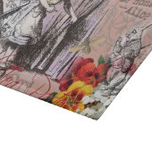 カーテンの後ろの不思議の国のアリス カッティングボード (角)