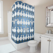 カーテンをシャワーするガチョウ シャワーカーテン (インサイチュ)