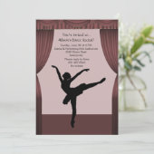 カーテンコールダンスリサイタル招待状 招待状 (スタンド正面)