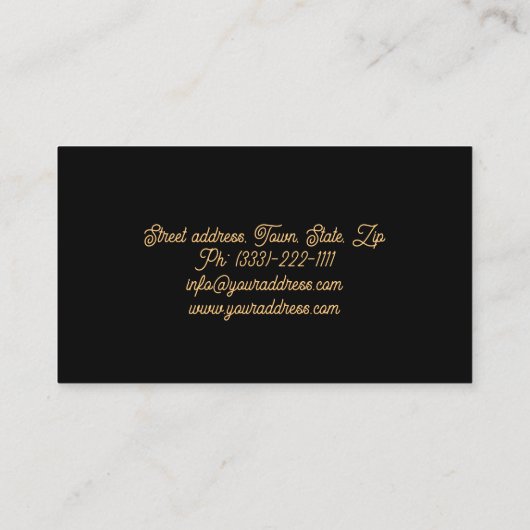 カーテントリートメントシーメストレスクラシー織物テキスタイル 名刺 (裏面)