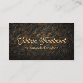 カーテントリートメントシーメストレスクラシー織物テキスタイル 名刺