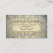 カーテントリートメントヴィンテージファブリックのショップカード 名刺 (裏面)