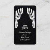 カーテン窓被覆カスタムQR名刺 名刺 (正面)