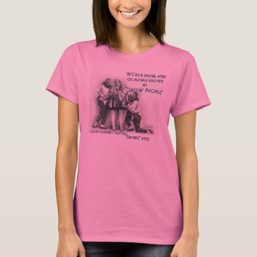 カーテン"ショーの人々"の基本的なTシャツ Tシャツ (正面)