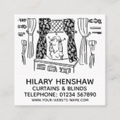 カーテン&ブラインド正方形の名刺 スクエア名刺 (正面)