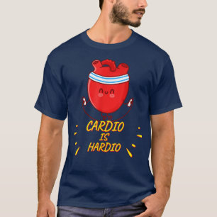 カーディオはハーディオ、エクササイズジムイおもしろいム皮肉Sas Tシャツ