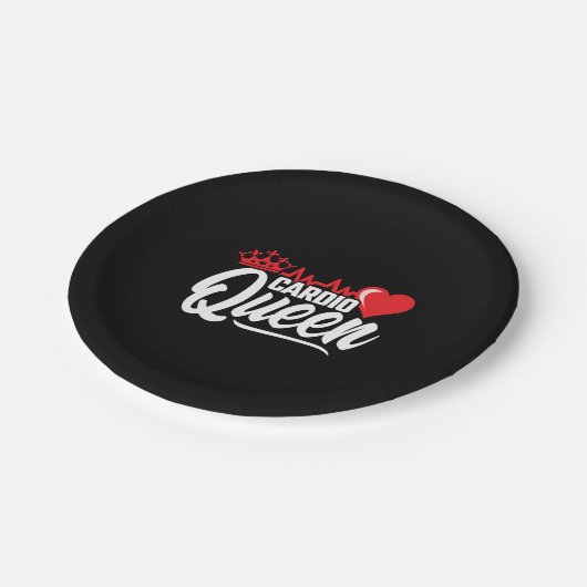 カーディオフィットネスクイーンクラウンジムエクササイズトレーニング ペーパープレート (アングル)