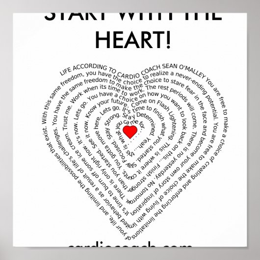 カーディオ・コーチのポスターによる生活 ポスター (正面)