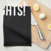 カーディオvsウエイト – おもしろいノベルティジムトレーニング キッチンタオル (四つ折り)