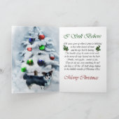 カーディガンのウェルシュコーギーのクリスマス シーズンカード (内部)