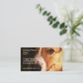 カーディガンのウェルシュコーギー犬の名刺 名刺 (スタンド正面)
