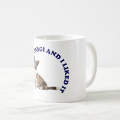 カーディガンのウェルシュコーギー コーヒーマグカップ (正面右)