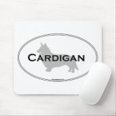 カーディガンの楕円形 マウスパッド (マウス)