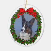 カーディガンウェルシュコーギーアートバイグレンダS.ハーラン セラミックオーナメント (左)