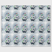 カーディガンウェルシュコーギークリスマス ラッピングペーパー (フラット)