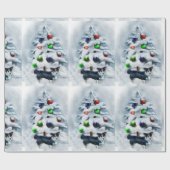 カーディガンウェルシュコーギークリスマス ラッピングペーパー (フラット)