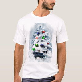 カーディガンウェルシュコーギークリスマス Tシャツ