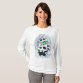 カーディガンウェルシュコーギークリスマス Tシャツ (正面フル)