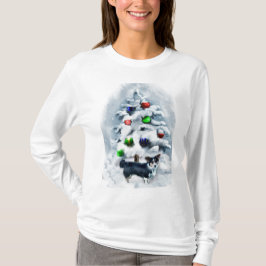 カーディガンウェルシュコーギークリスマス Tシャツ