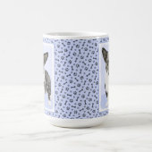 カーディガンウェルシュコーギーズ-絵画オリジナルドッグアート コーヒーマグカップ (中央)