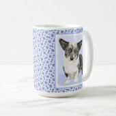 カーディガンウェルシュコーギーズ-絵画オリジナルドッグアート コーヒーマグカップ (正面右)
