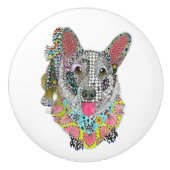 カーディガンウェルシュコーギードアノブ – セラミック セラミックノブ (正面)