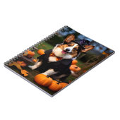 カーディガンウェルシュコーギードッグインハローウィンパーティ ノートブック (左側)