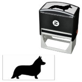 カーディガンウェルシュコーギードッグブリードシルエット セルフインキングスタンプ (インサイチュ)