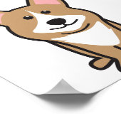 カーディガンウェルシュコーギードッグマンガ ポスター (角)