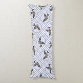 カーディガンウェルシュコーギーブルーメ絵を描ールのドッグアート ボディピロー (正面縦)