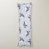 カーディガンウェルシュコーギーブルーメ絵を描ールのドッグアート ボディピロー (裏面 (縦))