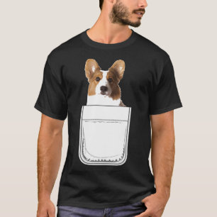 カーディガンウェルシュコーギー子犬があなたのポケットに Tシャツ