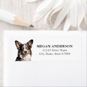 カーディガンウェルシュコーギー差出人住所ラベル ラベル (インサイチュ)