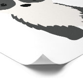 カーディガンブラックコルギドッグ子供部屋&キッズポスター ポスター (角)