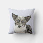 カーディガン絵画ウェルシュコーギーズ – オリジナルドッグアート クッション (裏面)