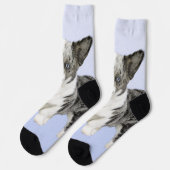 カーディガン絵画ウェルシュコーギーズ – オリジナルドッグアート ソックス (左)