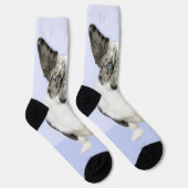 カーディガン絵画ウェルシュコーギーズ – オリジナルドッグアート ソックス (右)