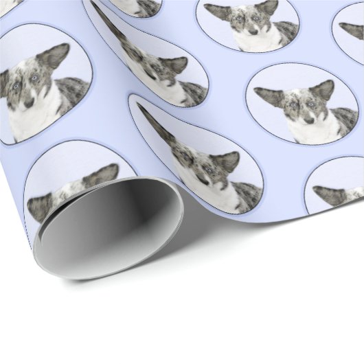 カーディガン絵画ウェルシュコーギーズ – オリジナルドッグアート ラッピングペーパー (ロールコーナー)