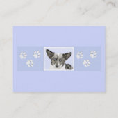 カーディガン絵画ウェルシュコーギーズ – オリジナルドッグアート 名刺 (裏面)