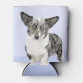 カーディガン絵画ウェルシュコーギーズ – オリジナルドッグアート 缶クーラー (正面)