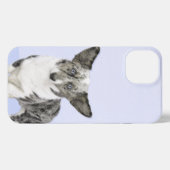 カーディガン絵画ウェルシュコーギーズ – オリジナルドッグアート iPhoneケース (裏面横)