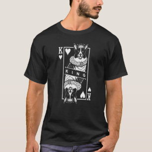カーディガン・ウェルシュ・コーギー ハートの王様 面白い犬の愛 Tシャツ