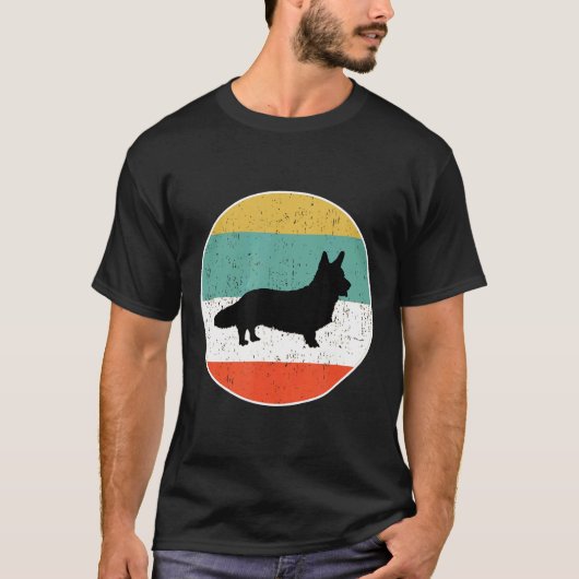 カーディガン・ウェルシュ・コーギー 犬 Tシャツ (正面)