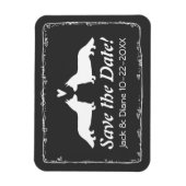 カーディガン・コーギスウェディング日付を保存 マグネット (縦)