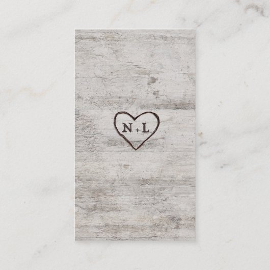 カーディド素朴ス樺の木結婚ズ詳細 エンクロージャーカード (裏面)