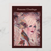 カーディナルとネイラの妖精 by レニー・ラヴォワ シーズンカード (正面/裏面)