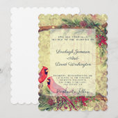 カーディナルの結婚式招待状 招待状 (正面/裏面)