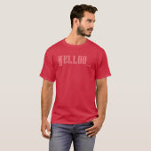 カーディナルカラーカスタムテキストTシャツ Tシャツ (正面フル)
